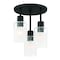 Designers Fountain 11in Cedar Lane 3-Light Matte Black Ceiling Light Semi Flush Mount D236M-SF-MB - alternate 1
